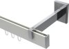 10212820-XX3212 Innenlauf Gardinenstange Aluminium / Metall eckig 14x35 mm SMARTLINE - Paxo Weiß / Chrom (WA lang)