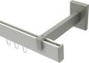 10212820-XX3239 Innenlauf Gardinenstange Aluminium / Metall eckig 14x35 mm SMARTLINE - Paxo Weiß / Edelstahl-Optik (WA lang)