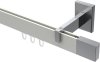 10212919-XX3212 Innenlauf Gardinenstange Aluminium / Metall eckig 14x35 mm SMARTLINE - Lox Weiß / Chrom