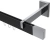 10212920-XX2812 Innenlauf Gardinenstange Aluminium / Metall eckig 14x35 mm SMARTLINE - Lox Schwarz / Chrom (WA lang)