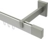 10212920-XX3239 Innenlauf Gardinenstange Aluminium / Metall eckig 14x35 mm SMARTLINE - Lox Weiß / Edelstahl-Optik (WA lang)