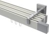 10212923-XX3212 Innenlauf Gardinenstange Aluminium / Metall eckig 14x35 mm 3-läufig SMARTLINE - Lox Weiß / Chrom