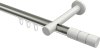 10213825-XX3932 Innenlauf Gardinenstange Aluminium / Metall 20 mm Ø PRESTIGE - Elanto Edelstahl-Optik / Weiß