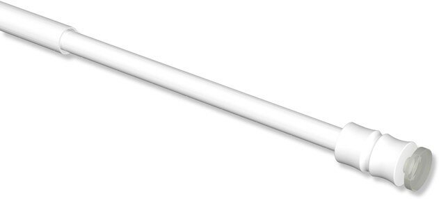 Ø / 40-60 cm ausdrehbar 8/6 Flexo mm Weiß Klemmstange Kunststoff Metall