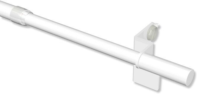 Klemmstange Metall 10/8 mm Ø Weiß 30-50 cm ausdrehbar Fina