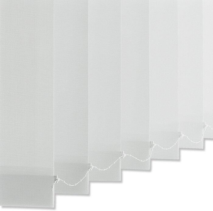 Lamellenvorhang / Lamellen lichtdurchlässig Weiß mm 89 100x260 Vertikaljalousie cm