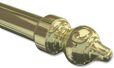 Gardinenstange Metall / Kunststoff 28 cm 100 Ø - Messing-farbig Rondo CLASSIC mm