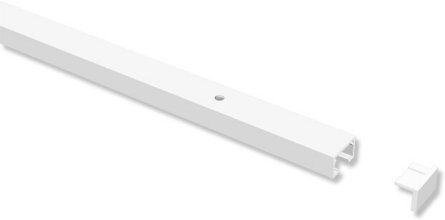 Weiß 100 PRIMAX 1-läufig cm Aluminium Gardinenschiene