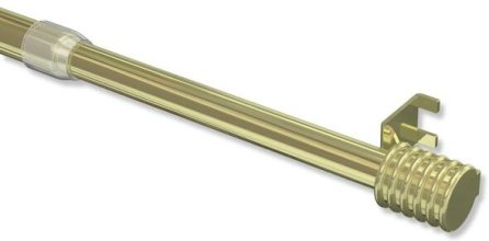 Kunststoff Metall ausdrehbar cm mm Klemmstange Pavo 60-90 Messing-farbig / 9/7 Ø