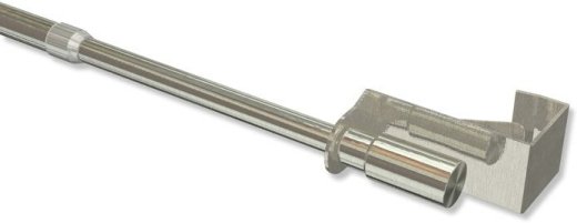 Klemmstange Metall / Kunststoff 8/6 ausdrehbar Flexo 40-60 Weiß Ø cm mm