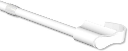 Ø Weiß Metall Klemmstange cm Flexo 40-60 / 8/6 mm ausdrehbar Kunststoff