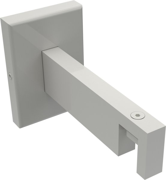 Träger Smartline Weiß 1-läufig 9 cm für Innenlaufstangen 14x35 mm 