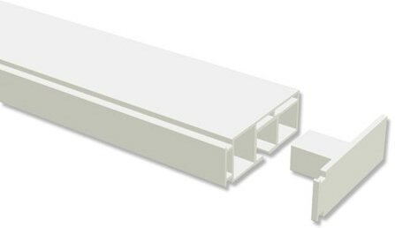 Gardinenschiene Kunststoff 1-läufig CONCEPT Weiß 250 cm