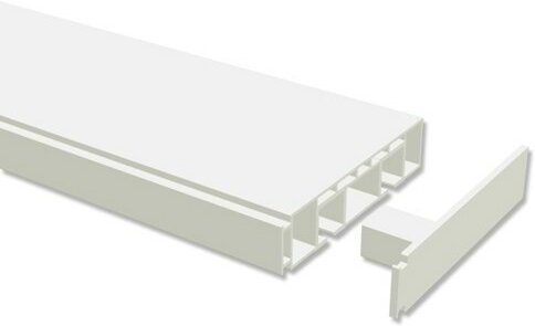Gardinenschiene Kunststoff 2-läufig CONCEPT Weiß 150 cm