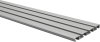 Gardinenschiene Aluminium 3- / 4-läufig SLIMLINE Silbergrau 520 cm (2 x 260 cm)