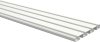 Gardinenschiene Aluminium 3- / 4-läufig SLIMLINE Weiß 140 cm