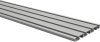 Gardinenschiene Aluminium 3- / 4-läufig SLIMLINE Silbergrau 220 cm