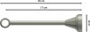 Gardinenstange Metall 16 mm Ø PRIMUS - Allegra Chrom matt 400 cm (2 x 200 cm)