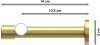 Gardinenstange Messing-Optik 20 mm Ø PRESTIGE - Elanto 400 cm (2 x 200 cm)