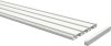 Gardinenschiene Aluminium 3- / 4-läufig SLIMLINE Weiß 320 cm (2 x 160 cm)