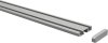 Gardinenschiene Aluminium 1- / 2-läufig SLIMLINE Silbergrau 540 cm (3 x 180 cm)